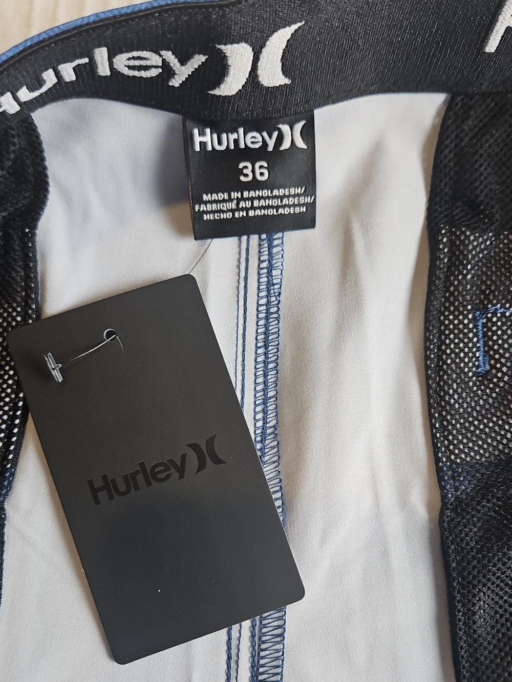 Hurley Mens Hybrid Stretch Walkshorts: Color-Sea View: Size-36 W/9.75 Inseam - Picture 7 of 16